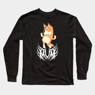 Bluey Mum Black Metal Long Sleeve T-Shirt